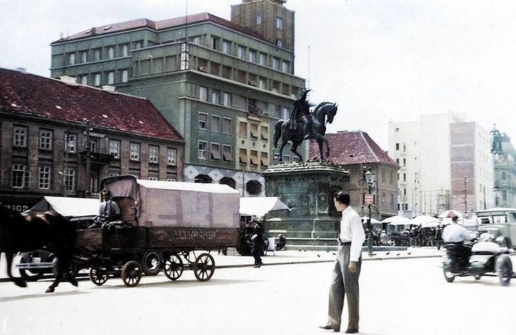 Trg bana Jelačića oko 1931. godine